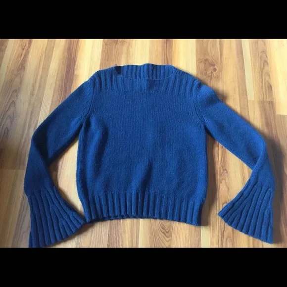 Derek Lam Cashmere blend Navy Knit Pullover MSRP $1599